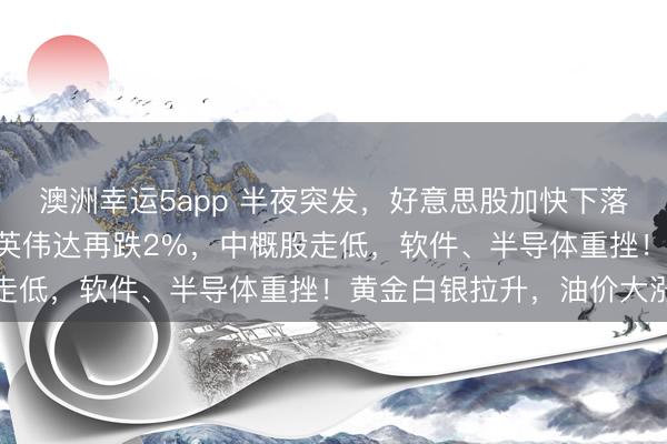 澳洲幸運5app 半夜突發(fā),好意思股加快下落,談指跳水超700點,英偉達再跌2%,中概股走低,軟件、半導體重挫!黃金白銀拉升,油價大漲